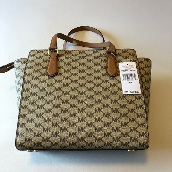 ✨ Michael Kors “Dee Dee” Natural Medium Tote ✨ - Picture 2 of 8